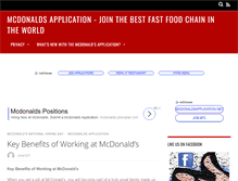 Tablet Screenshot of mcdonaldsapplication.net